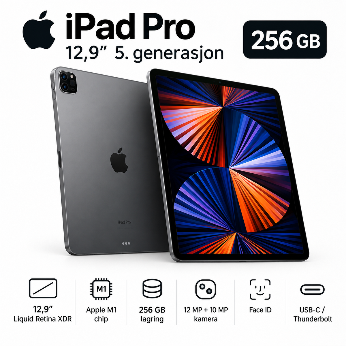 iPad Pro 12,9″ 5Gen – 256 GB  Apple